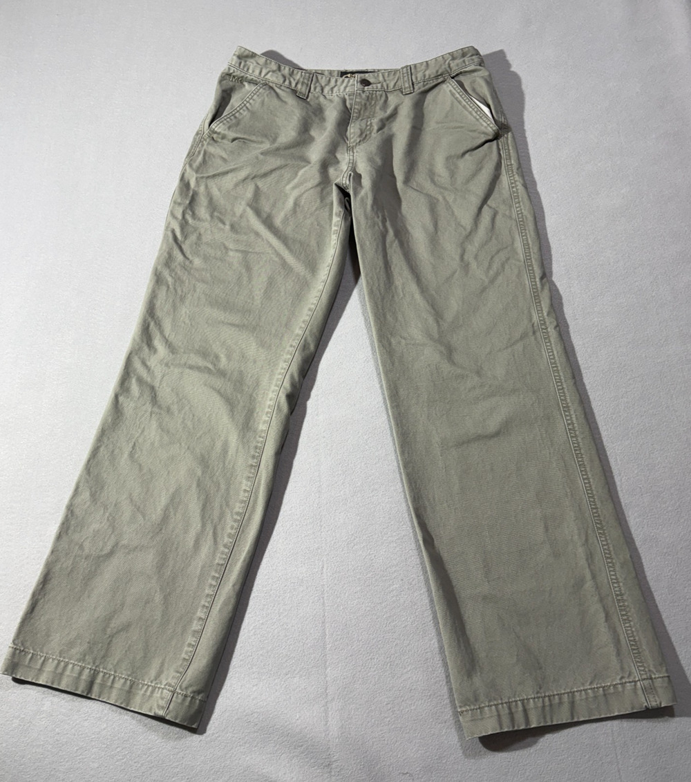 Mountain Khakis Pants Womens 12 Regular Sage Green Straight Canvas Utility Retro
